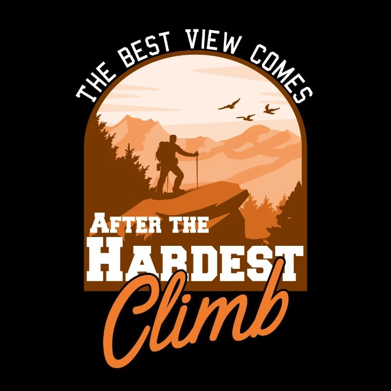 La meilleure vue vient après la montée la plus difficile