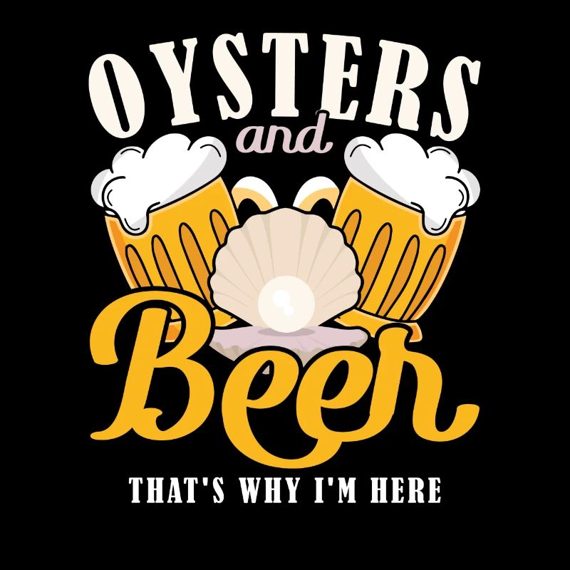 Huîtres et bière, c’est pourquoi Im Here Austern