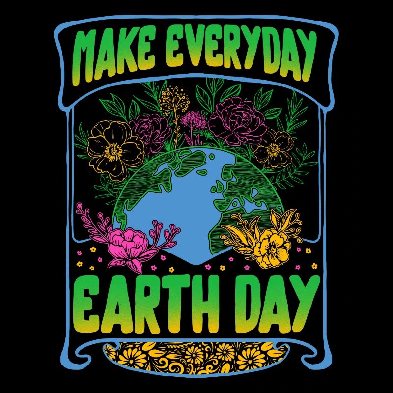 Earth Day Umwelthemd, jeden Tag machen