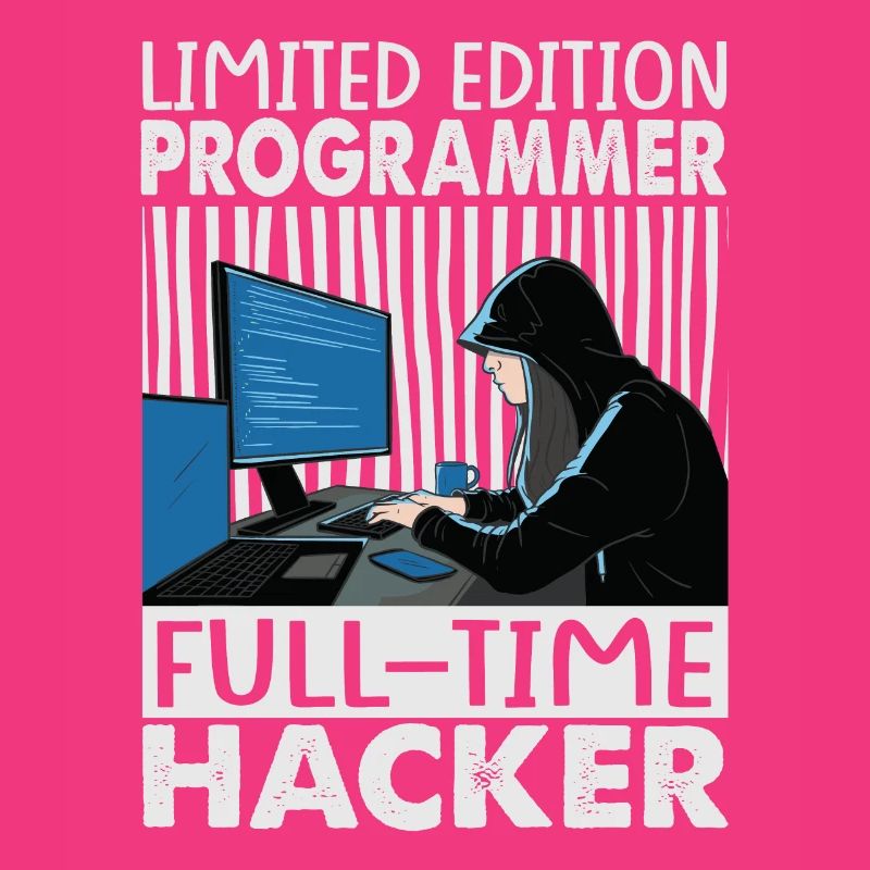 Limited Edition Programmer Full-Time Hacker - Funn