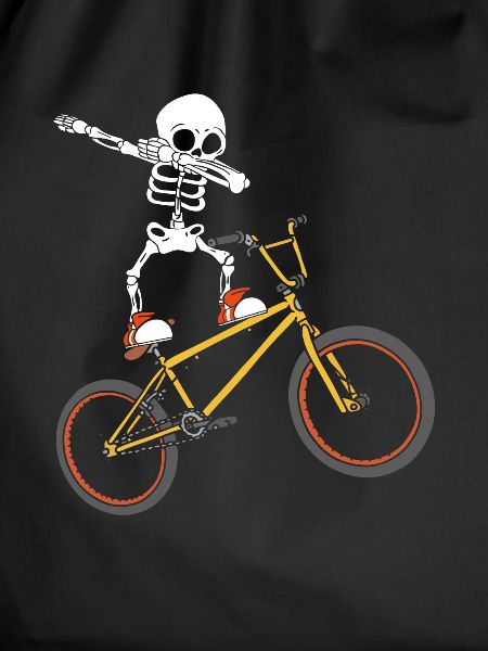 Dabbing Skeleton BMX