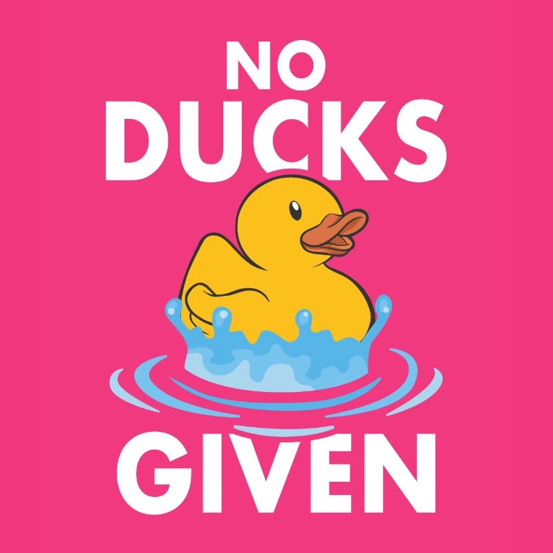 Pas de canards donnés Canards Jeu de mots Canards grinçants