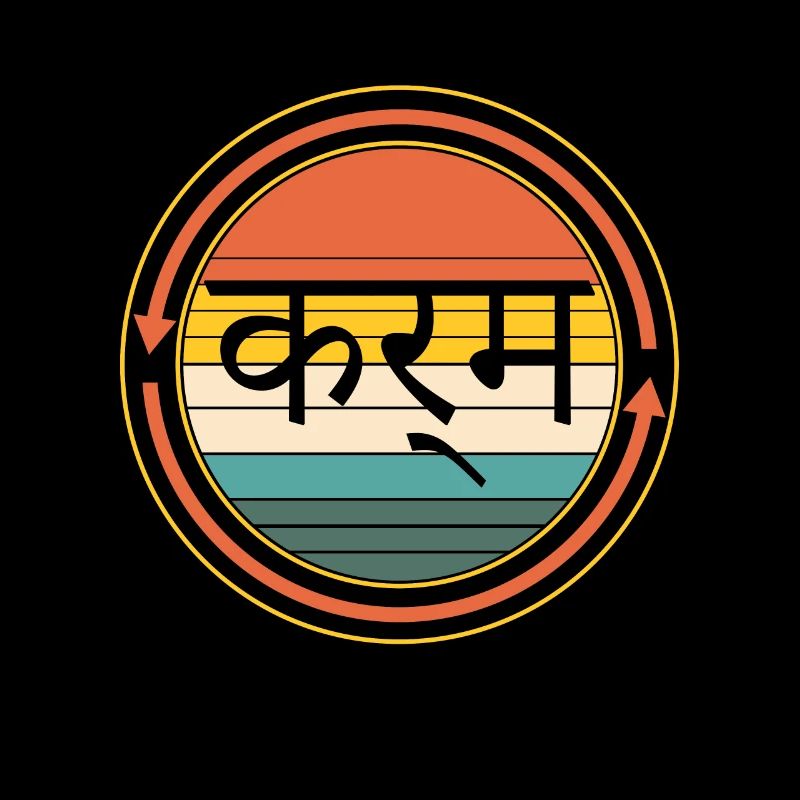 Karma Hemd, Karma In Hindi Tee, Sanskrit Karma