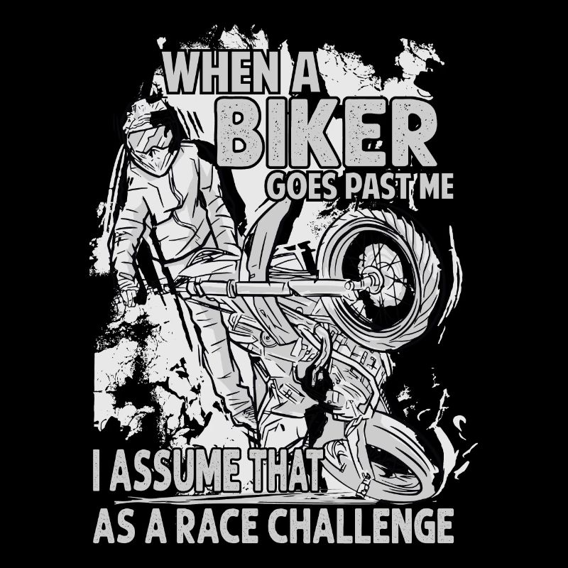 Quand un motard passe devant moi, je suppose que c’est une course
