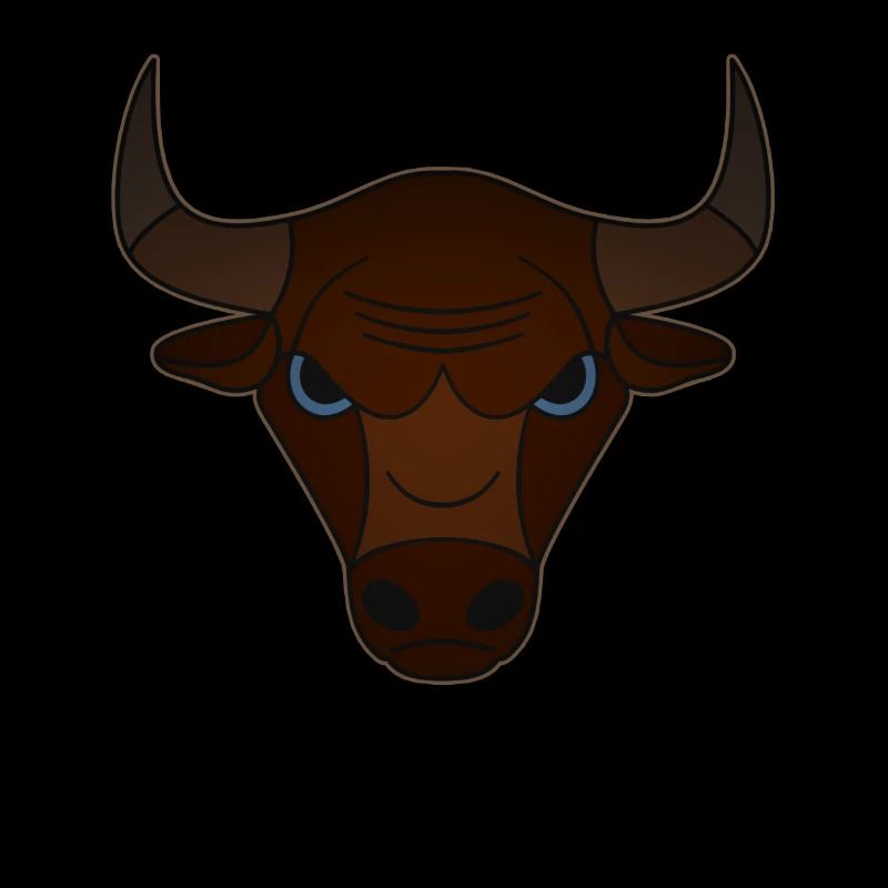 Farmer Beef Animal Head Motif Impression avec Taureau