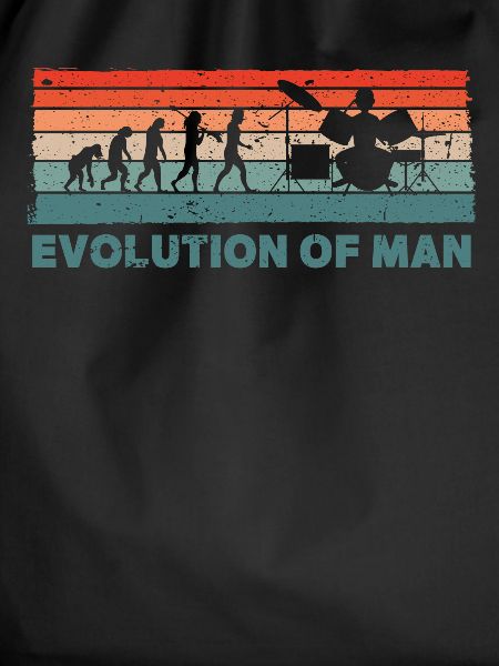 Retro Schlagzeuger Evolution Drummer
