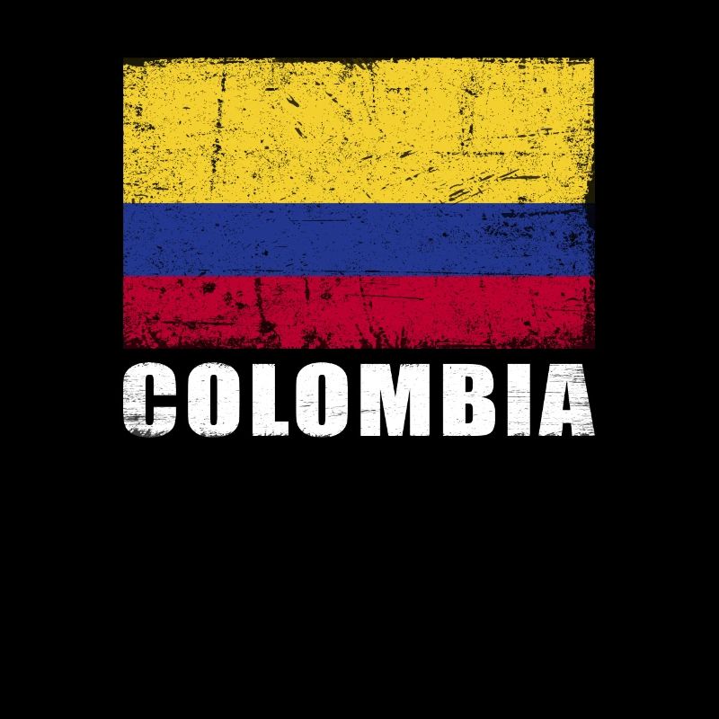 Drapeau de la Colombie Grunge Drapeau de la Colombie