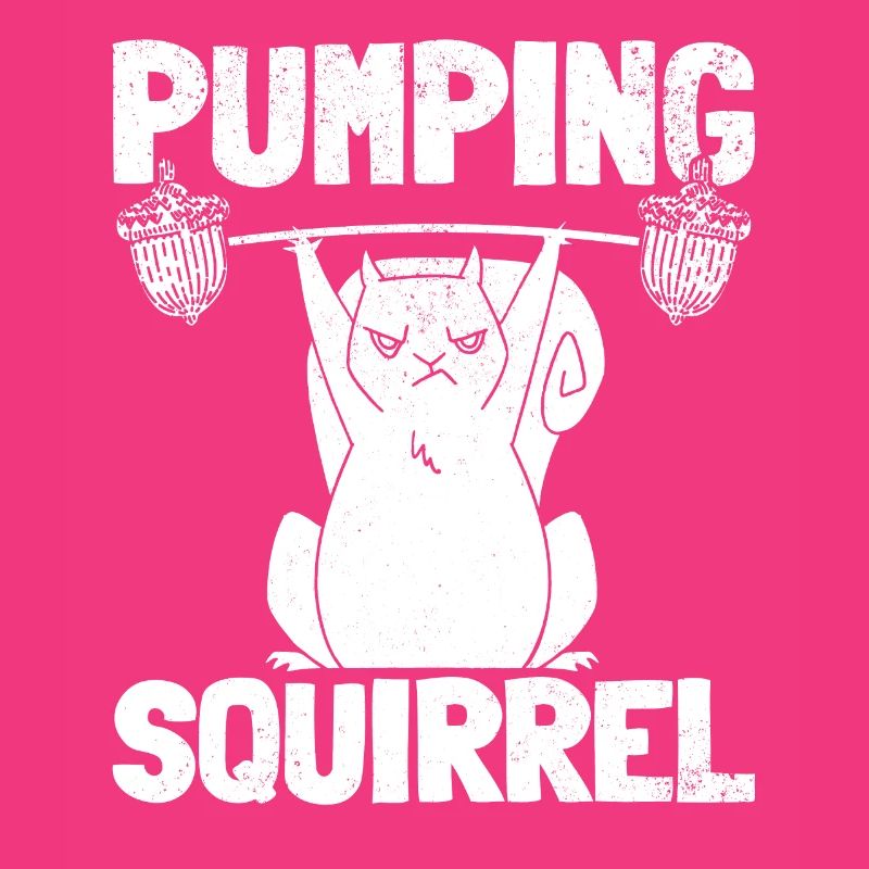 Pumpendes Eichhörnchen Powerlifting Eichhörnchen