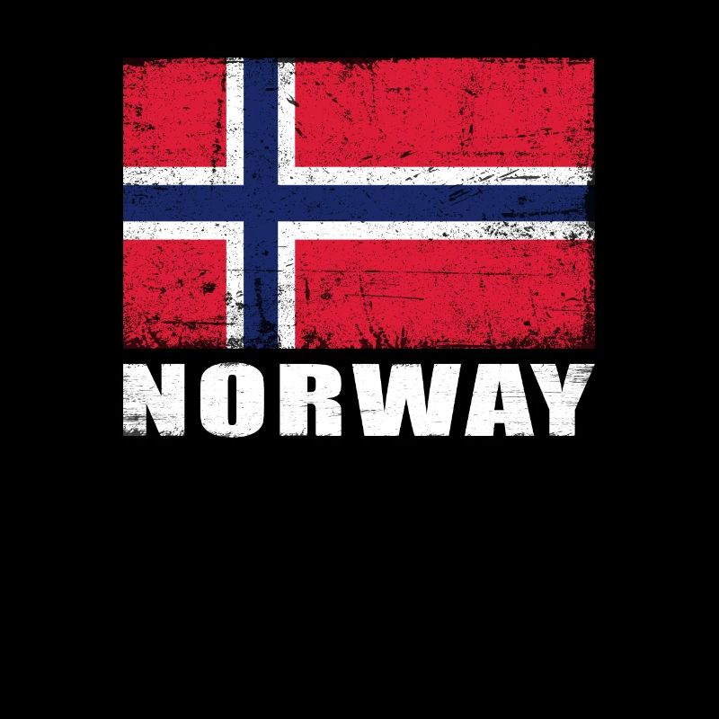 Norvège Drapeau Grunge Norvège Drapeau