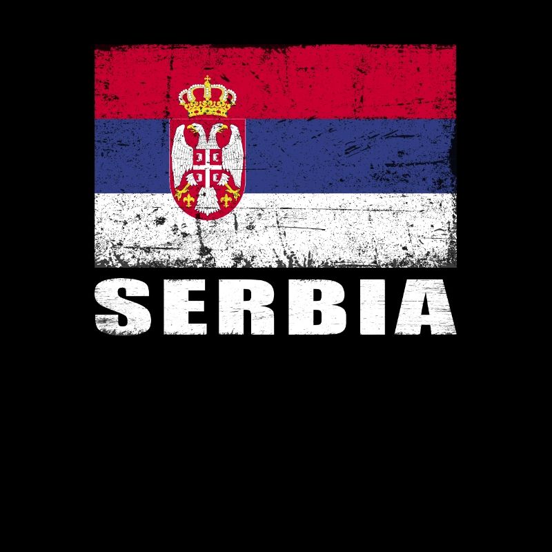 Serbie Drapeau Grunge Serbie Drapeau