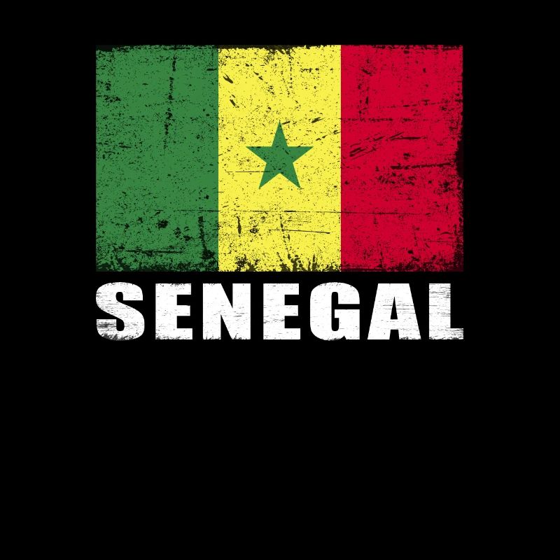 Sénégal Drapeau Grunge Sénégal Drapeau