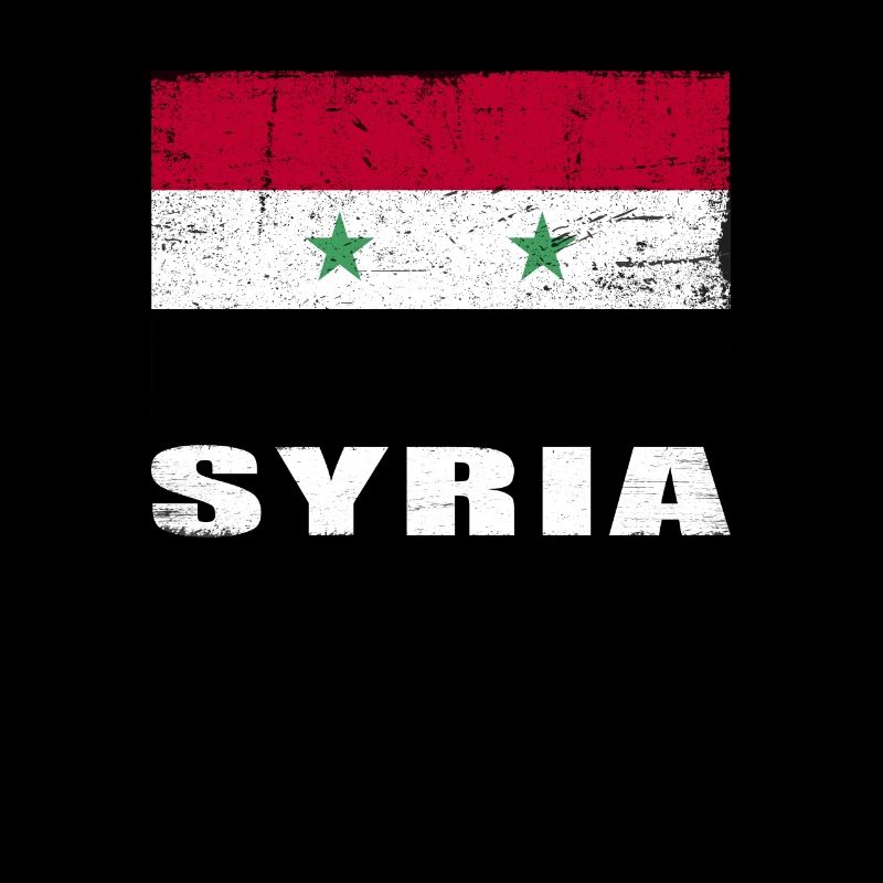 Drapeau de la Syrie Grunge Drapeau de la Syrie