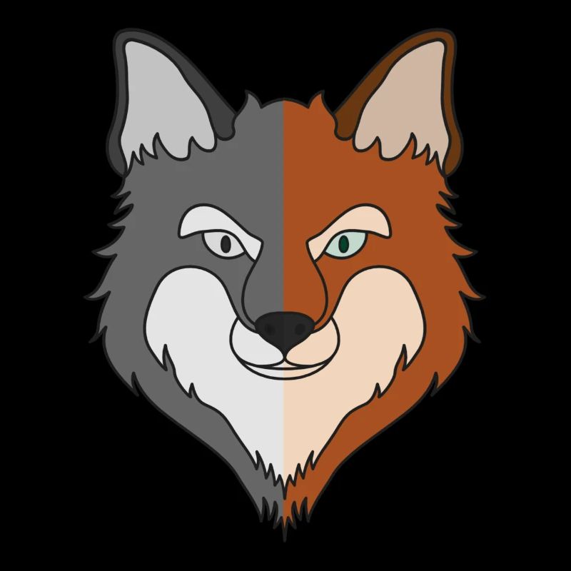 Motif d’animal sauvage de la forêt avec un design de renard