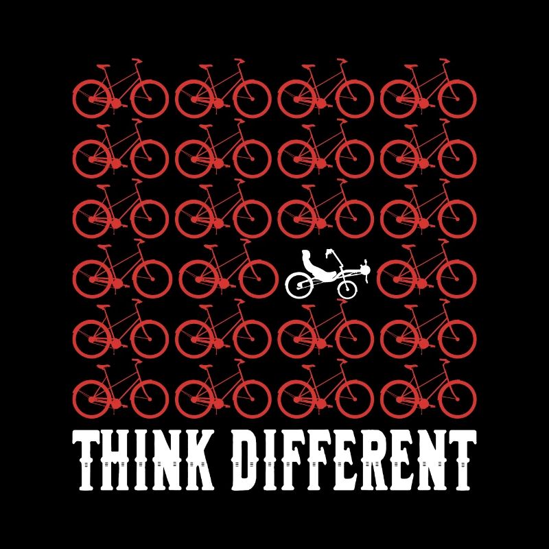 Think Different - Fahrrad Spruch