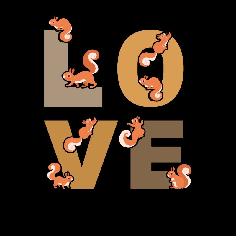 Écureuil LOVE Écureuil Nice Écureuil