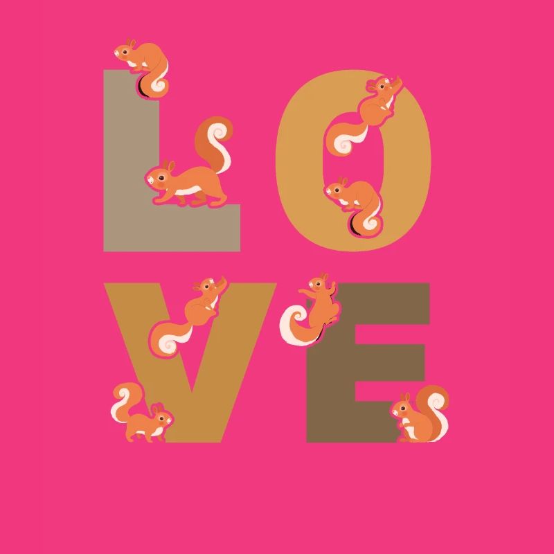 Eichhörnchen LOVE Eichhörnchen Netter Eichhörn