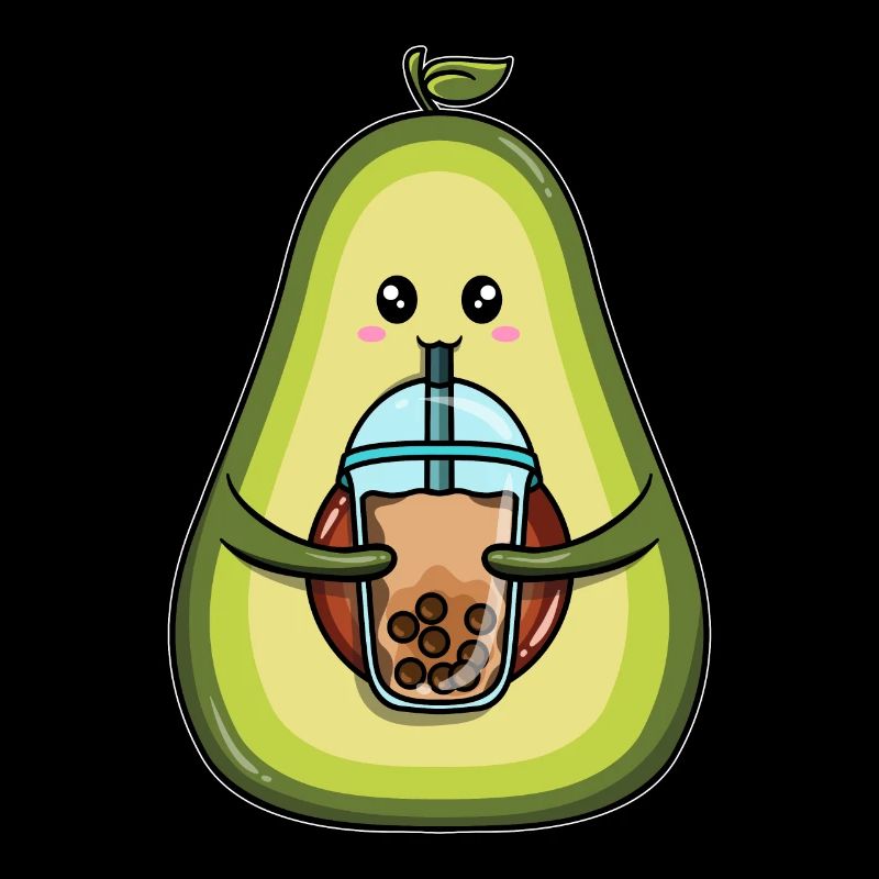 Avocado drinks bubble tea
