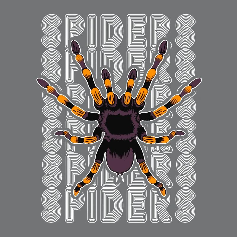 Retro Spider Owner Tarantula 80's Text