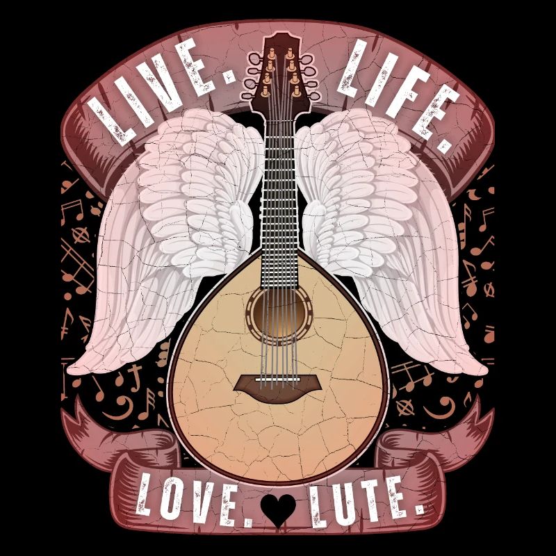 Luth, instrument de luth, joueur de luth, disant