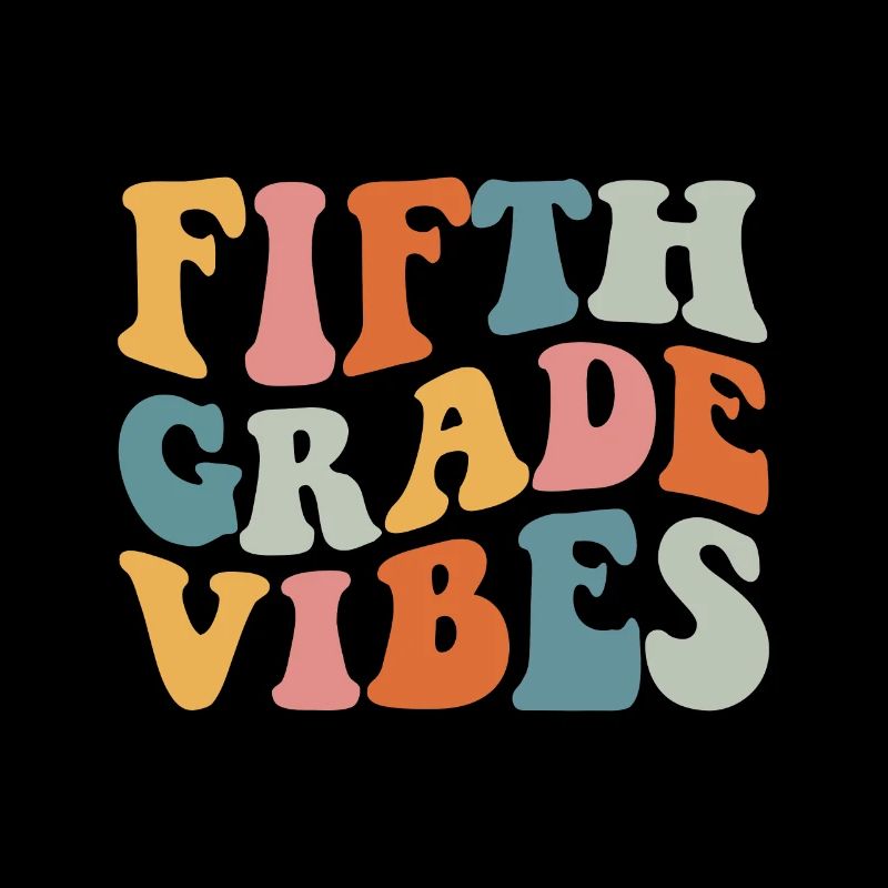 Fifth Grade Vibes - 5th Grade Team Retro 1st Day