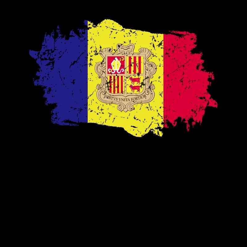 Drapeau d’Andorre Grunge Drapeau d’Andorre