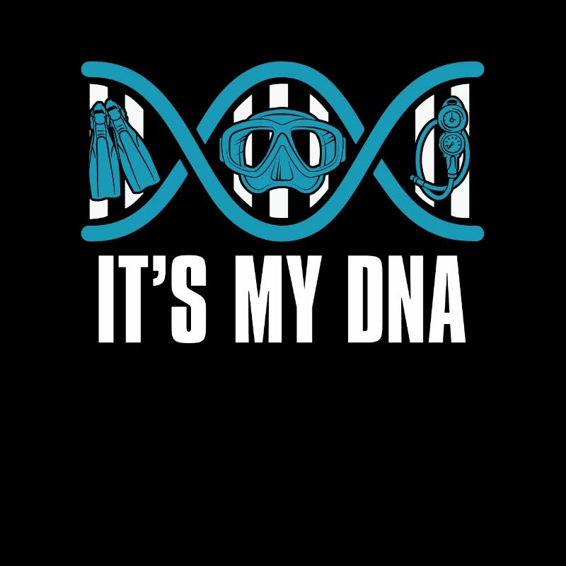 Freitaucher Apnoe It's My DNA Freitauchen Geschenk