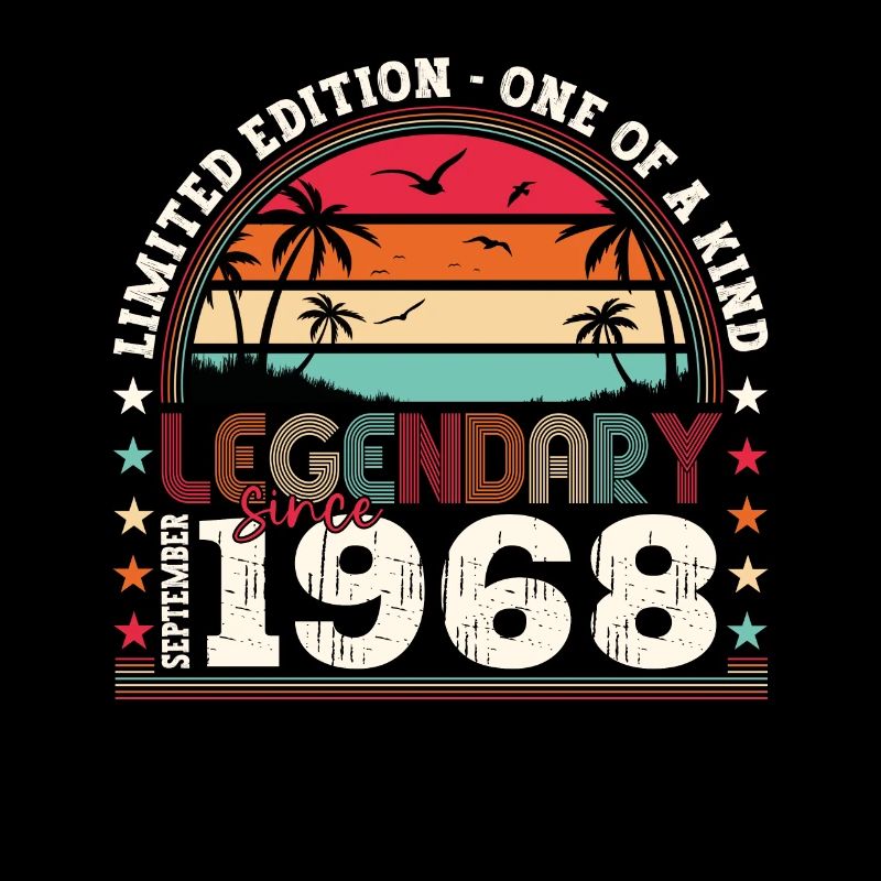 Legendary September 1968 54th birthday gift