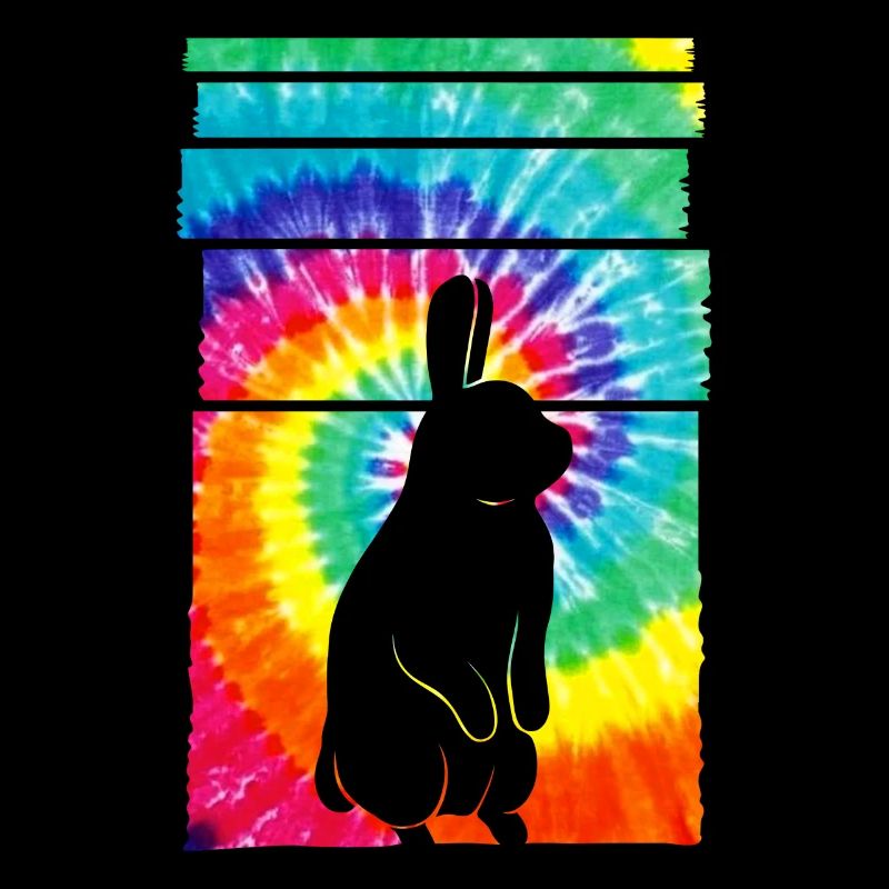 Rabbit Hippie Tie Dye