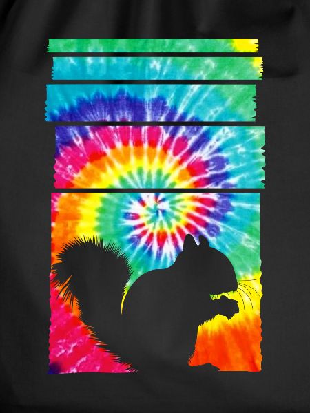 Squirrel Hippie Tie Dye