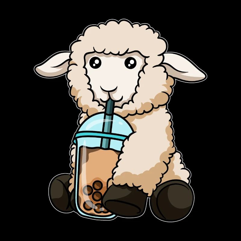Kawaii Bubble Tea Sheep
