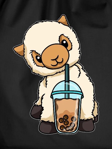 Kawaii Bubble Tea Lama