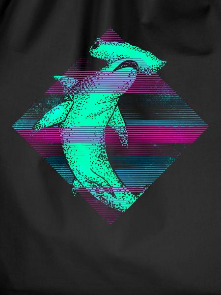Vaporwave Hammerhead Shark