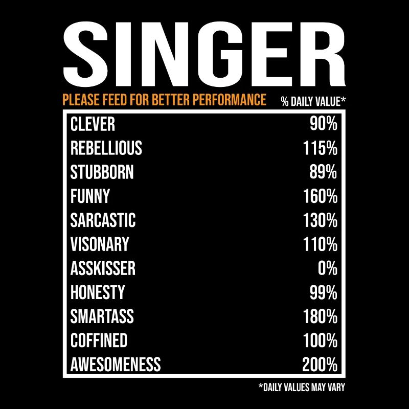 Singer Singer Funny Gift Singer Singer