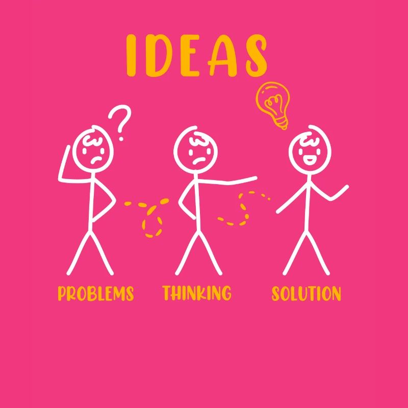 Problem Thinking Stick Figure Solution Thinker