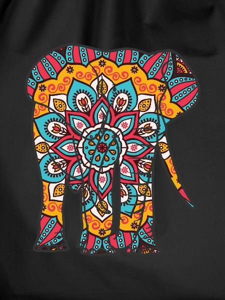 Mandala Elephant Geometre Pattern