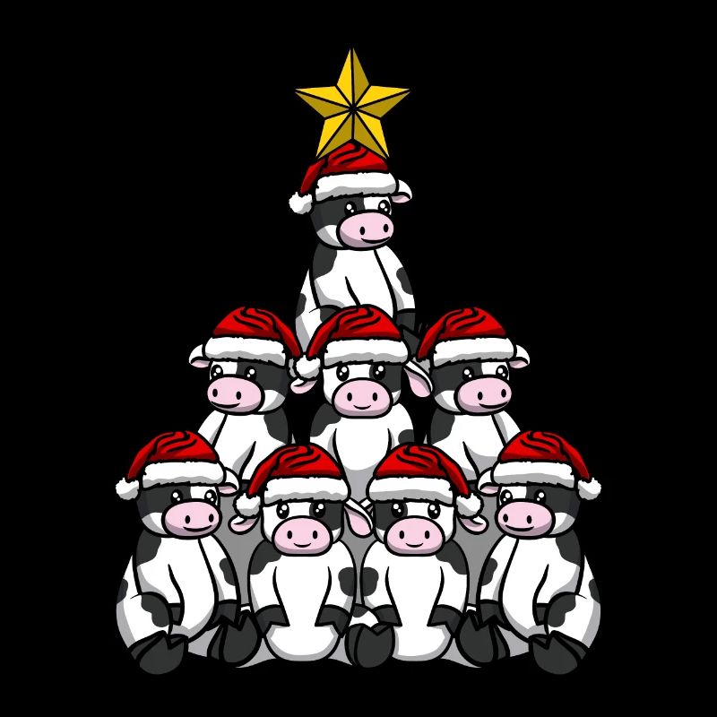 Kuh Weihnachtsbaum