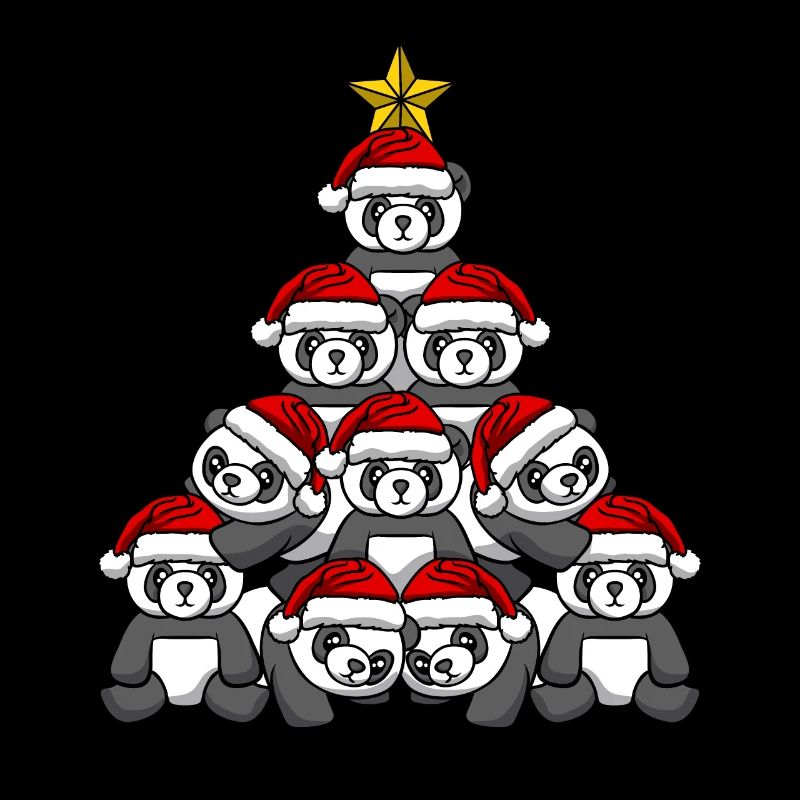 Panda Christmas Tree