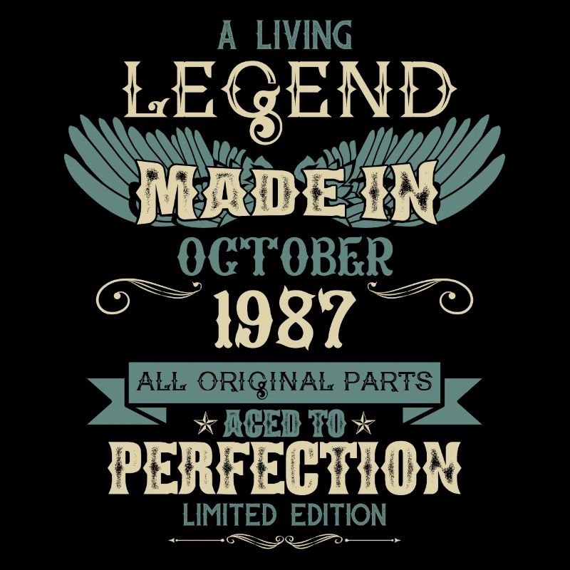 October 1987 Vintage Birthday