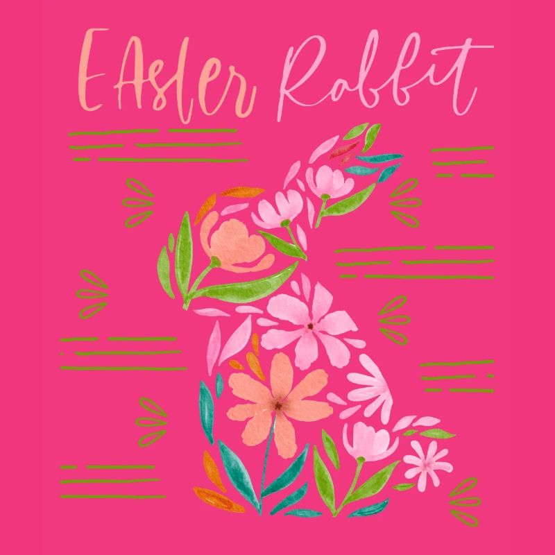 Easter , Floral Pattern, Easter Typography
