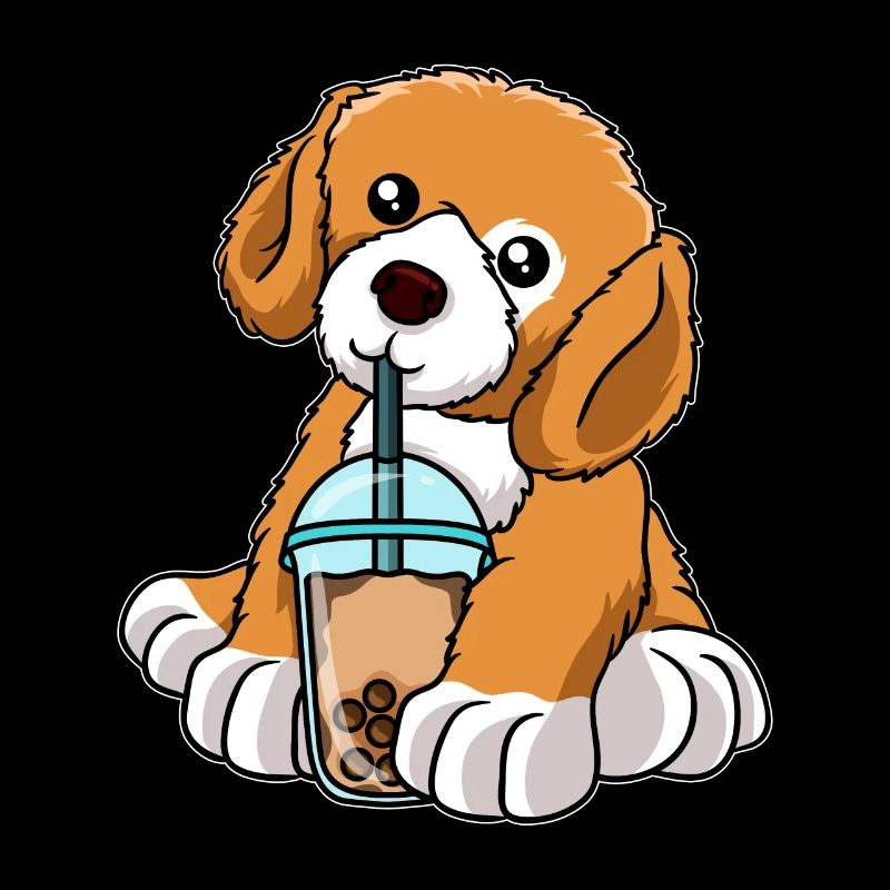 Kawaii Bubble Tea Dog