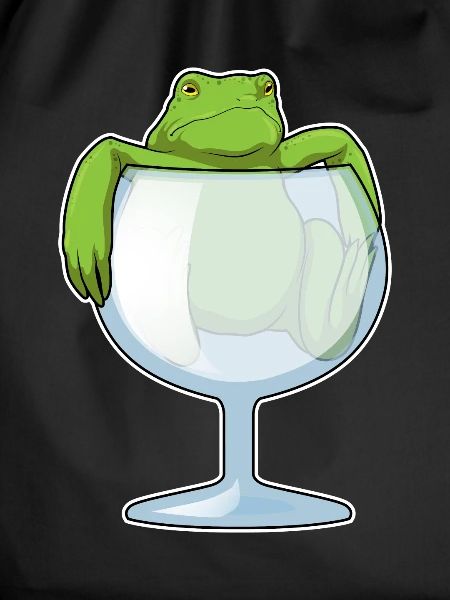 Frog Wine Glass