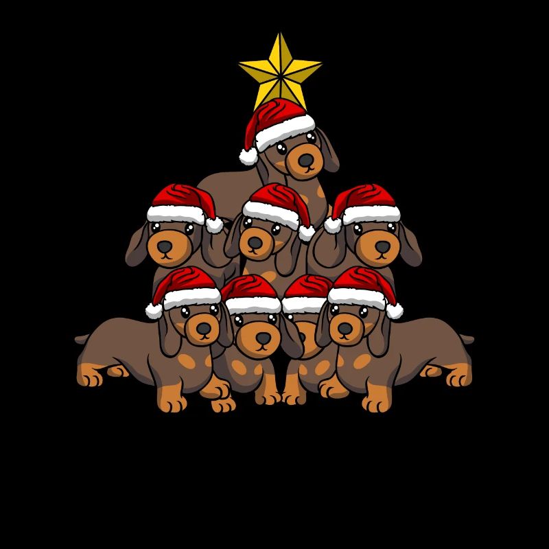 Arbre de Noël teckel