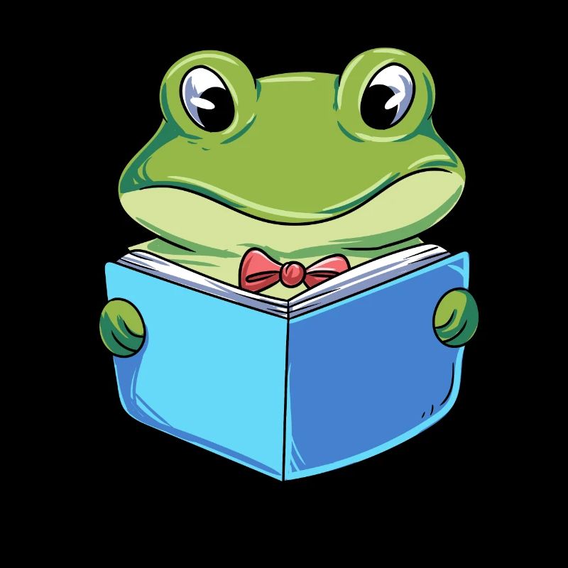 Frog Reading Book
