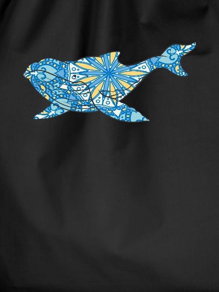 Mandala Whale Geometry Pattern