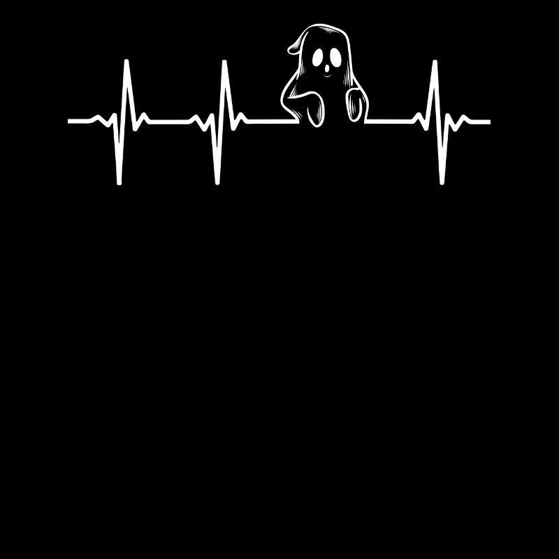 Halloween Ghost Heartbeat Ghost Halloween Ghost