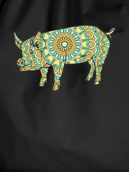 Mandala Pig Geometry Pattern