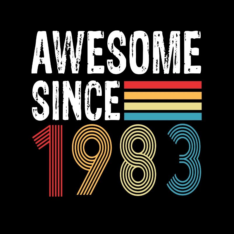 Awesome Since 1983 Geburtstag 1983 Vintage 1983