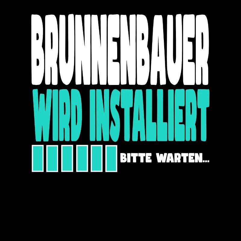 Brunnenbauer wird installiert