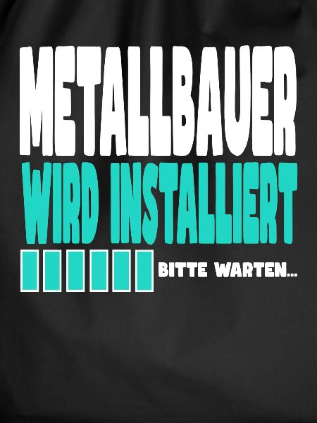 Metallbauer wird installiert