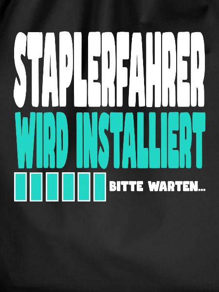 Staplerfahrer wird installiert